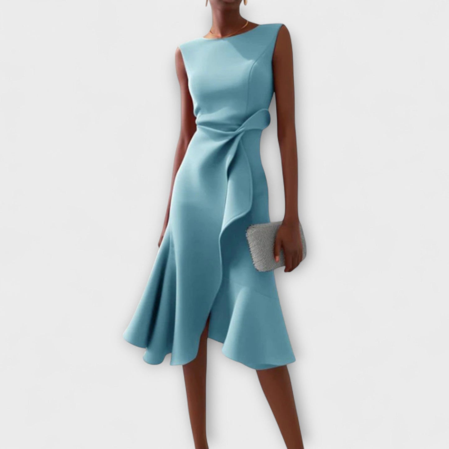 Lovisa™ – Draperad asymmetrisk midiklänning