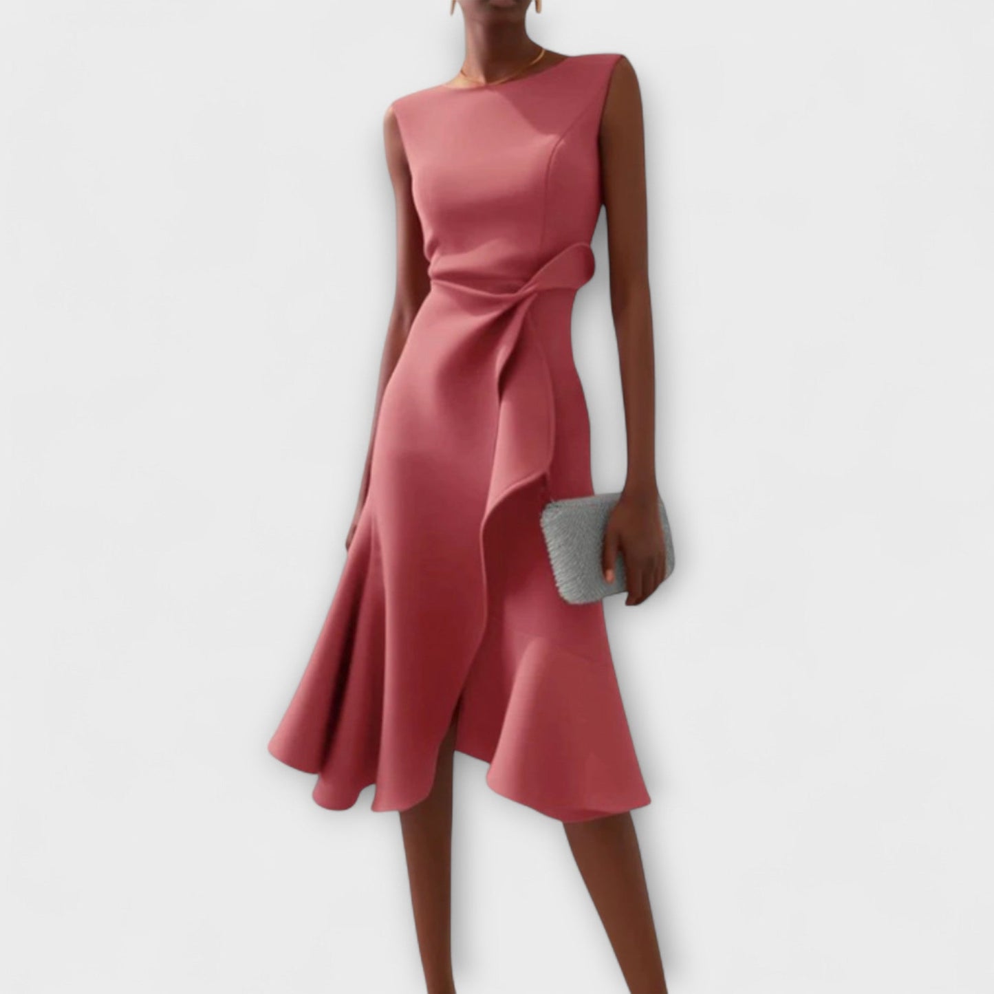 Lovisa™ – Draperad asymmetrisk midiklänning
