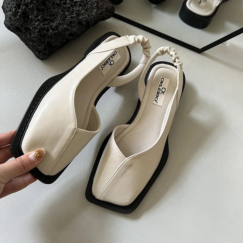 Mira™ | Slingbacksandaler med Fyrkantig Tå
