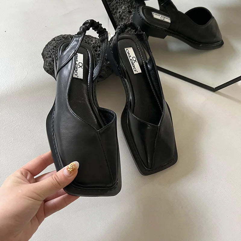 Mira™ | Slingbacksandaler med Fyrkantig Tå
