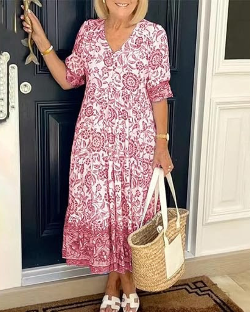 Sofia™ | Elegant och Bekväm Sommarklänning