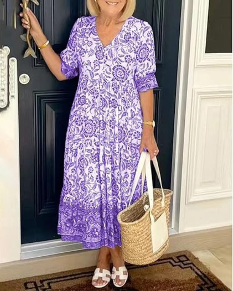Sofia™ | Elegant och Bekväm Sommarklänning