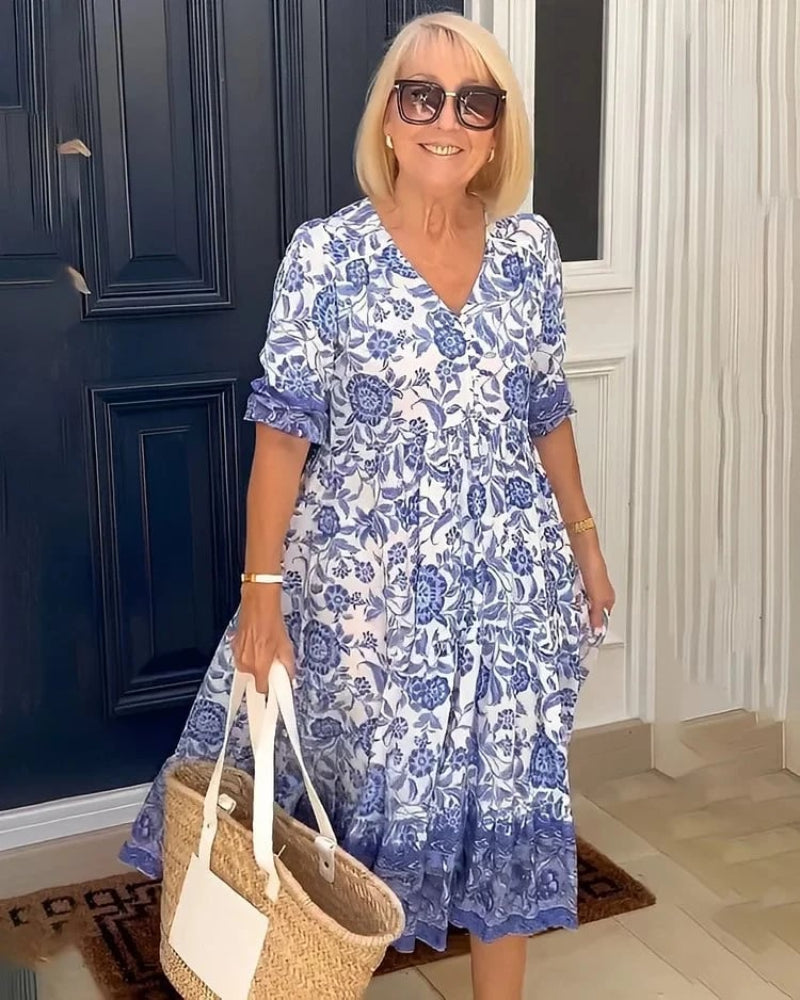 Sofia™ | Elegant och Bekväm Sommarklänning