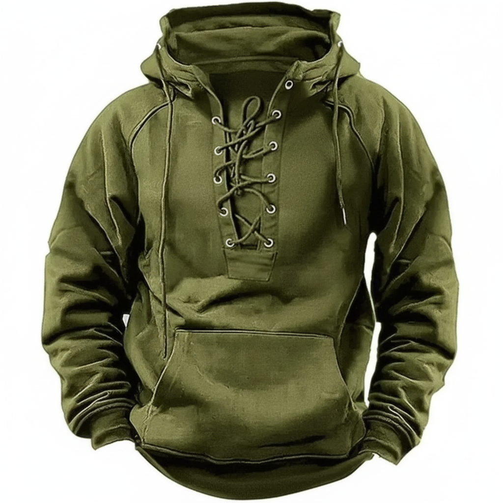 Einar™ | Varm och Slitstark Fleecehoodie – Nordisk Stil