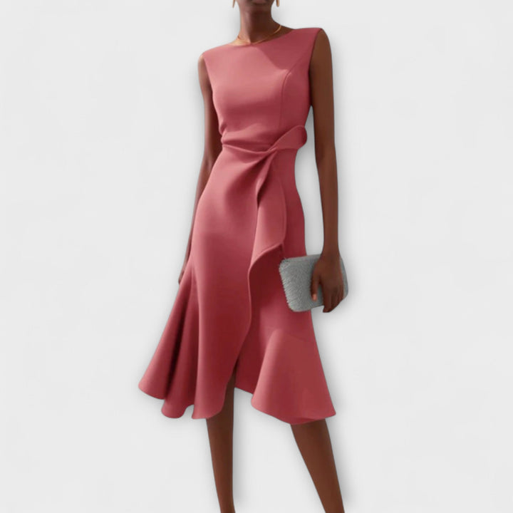 Lovisa™ – Draperad asymmetrisk midiklänning