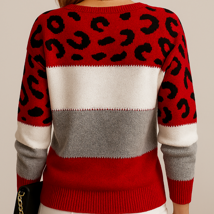 Felicia™ | Elegant leopardmönstrad tröja