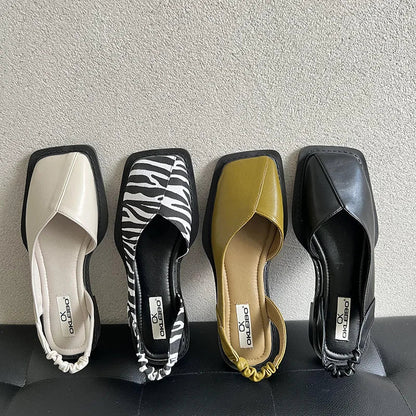 Mira™ | Slingbacksandaler med Fyrkantig Tå