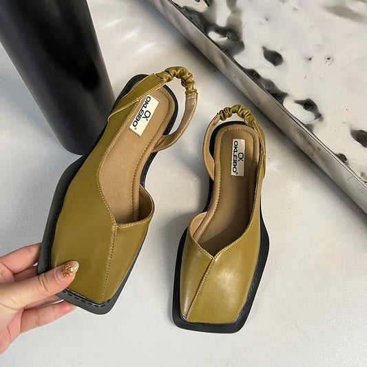 Mira™ | Slingbacksandaler med Fyrkantig Tå