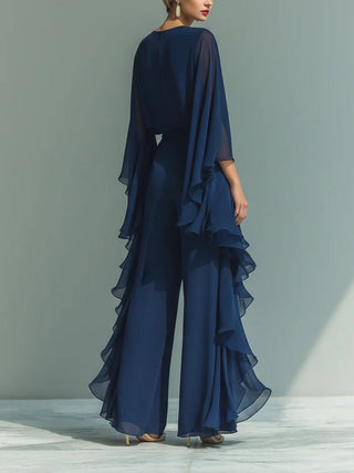 Isla™ | Elegant Chiffong Jumpsuit med Volanger