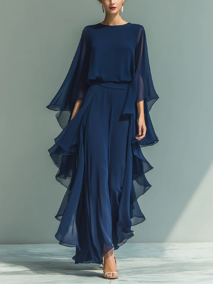 Isla™ | Elegant Chiffong Jumpsuit med Volanger