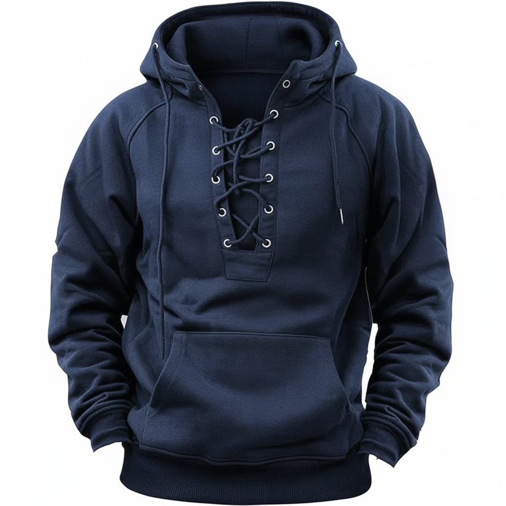 Einar™ | Varm och Slitstark Fleecehoodie – Nordisk Stil