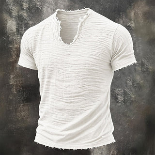 Stellan™ | Vintage T-shirt med V-ringning