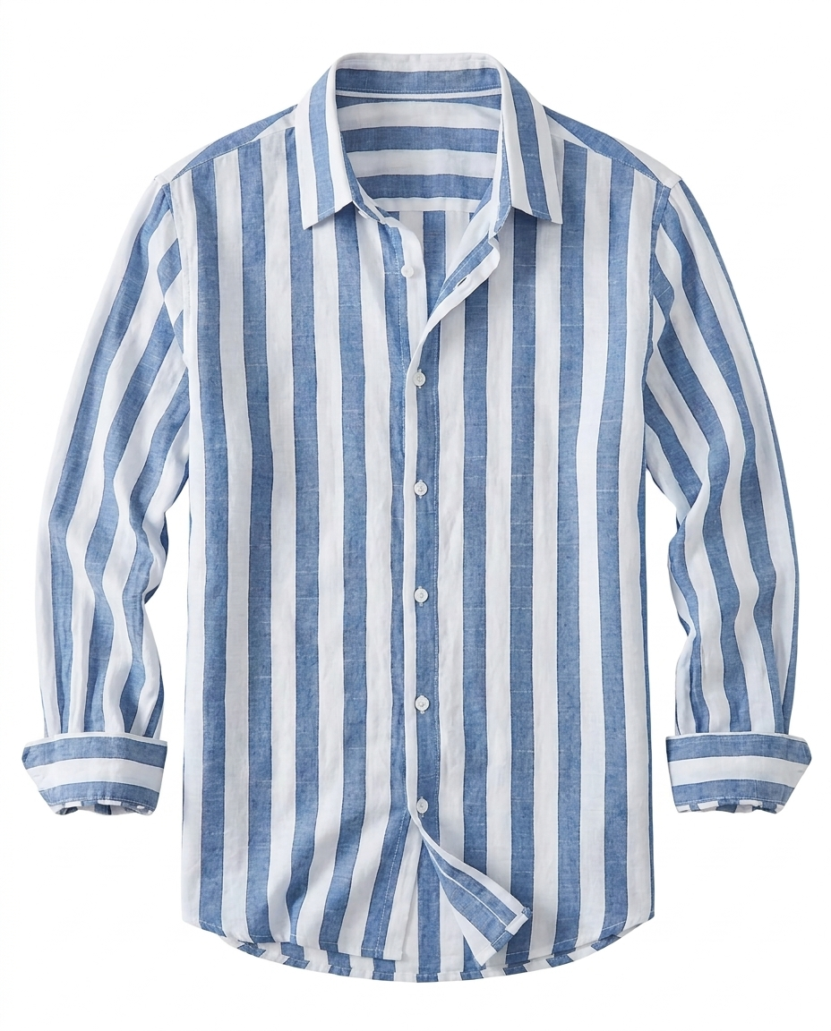 Melker™ | Riviera Randig Skjorta