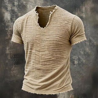 Stellan™ | Vintage T-shirt med V-ringning