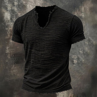Stellan™ | Vintage T-shirt med V-ringning