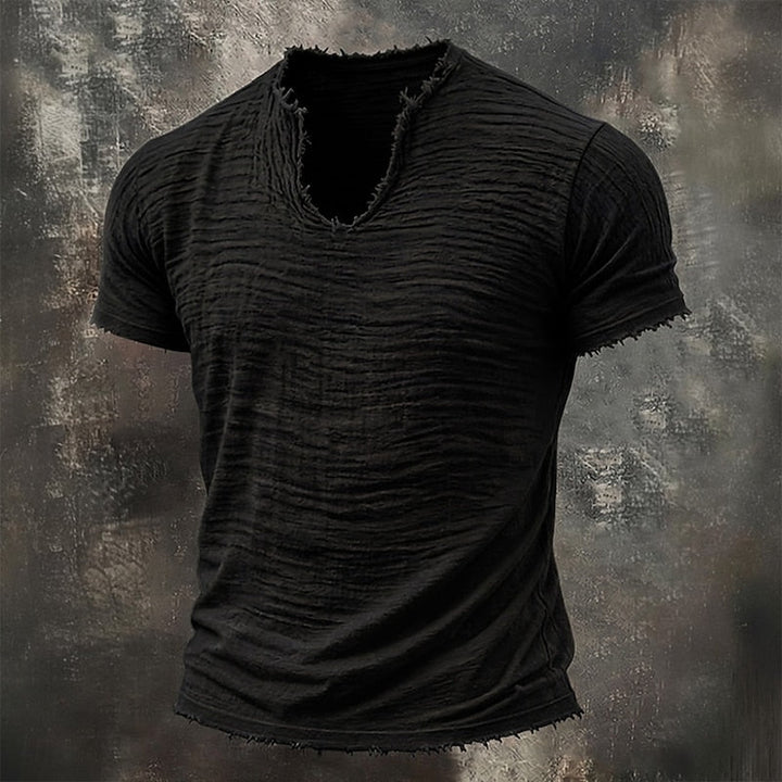 Stellan™ | Vintage T-shirt med V-ringning