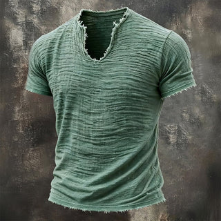 Stellan™ | Vintage T-shirt med V-ringning